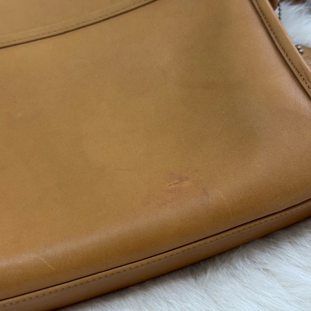 Vintage COACH Costa Rica Court Bag 9870 Camel Leather Shoulder Crossbody #209 - Picture 10 of 16